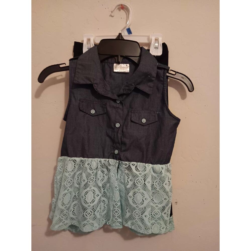 🩷Hello Gorgeous Outfit, Toddler Girls Size 5/6, 2 Piece Shirt & Pants, NWT